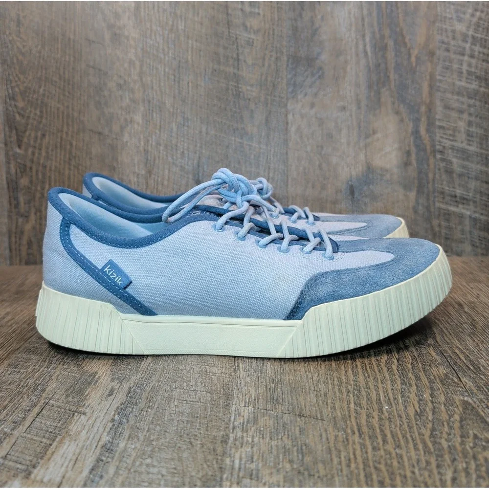 Kizik Brooklyn Women's Hands Free Slip-In Shoes Sneakers Size 9 Two Tone Blue